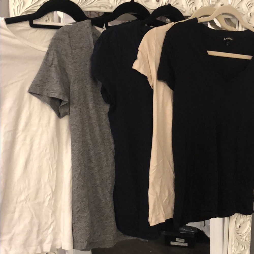 Set of 5 short sleeved tees
